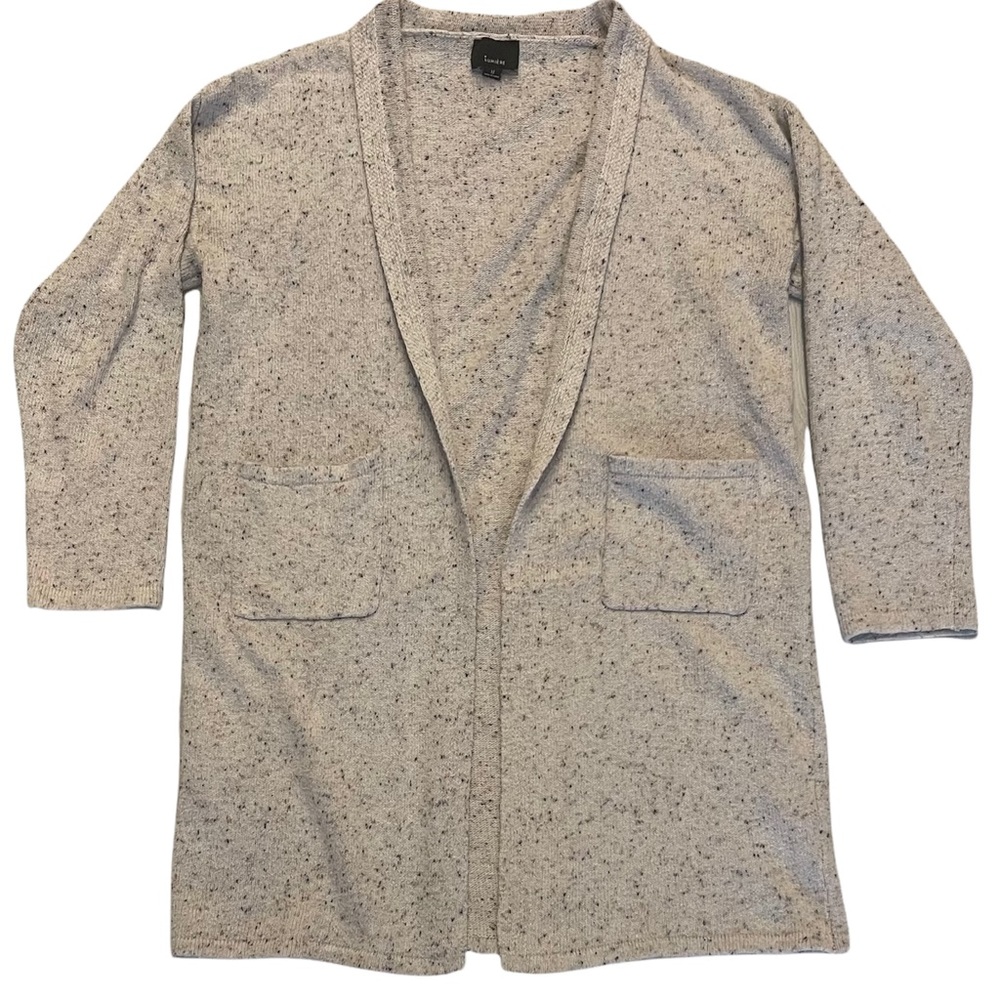 Lumiere Ivory Open Long Sleeve Sweater Size Medium